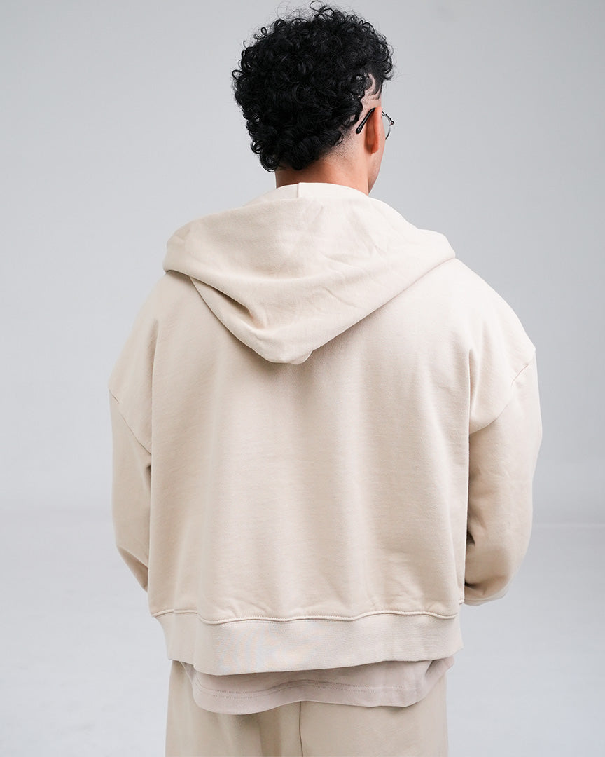 College Logo Tracksuit Beige