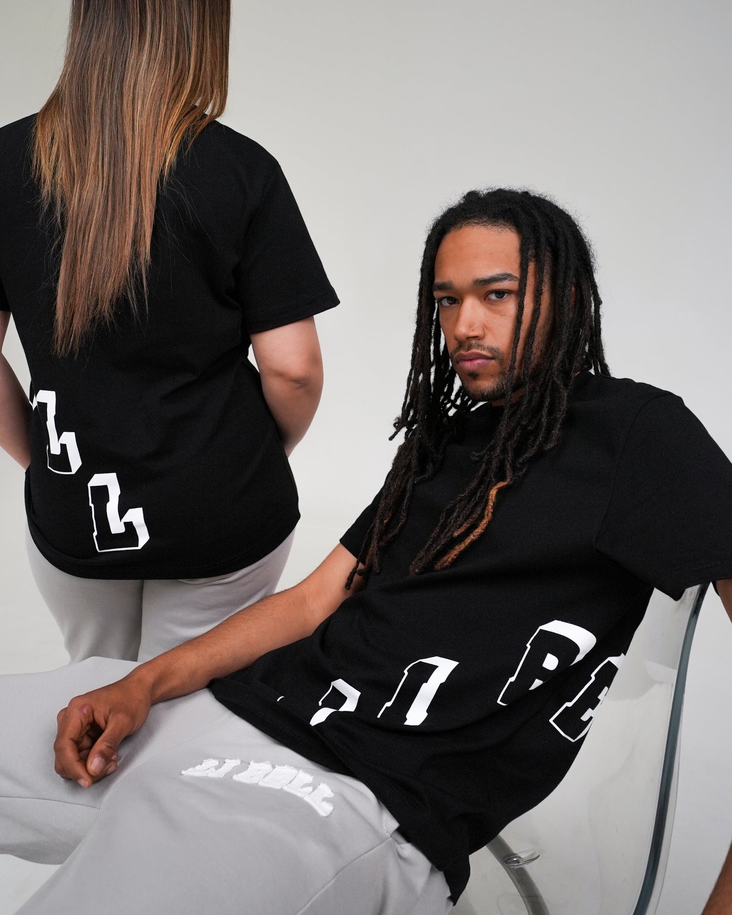 BLOCKED TEE BLACK