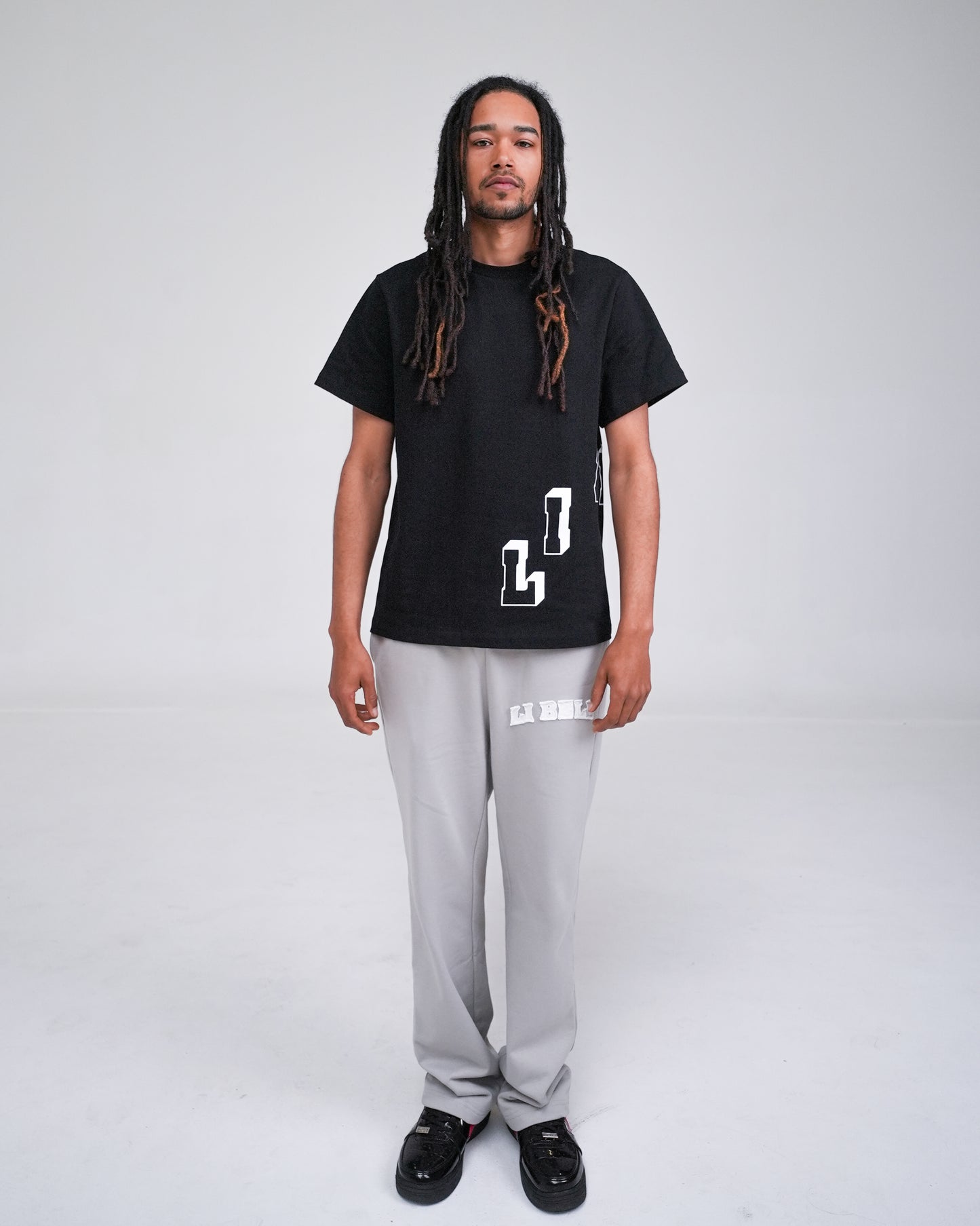 BLOCKED TEE BLACK