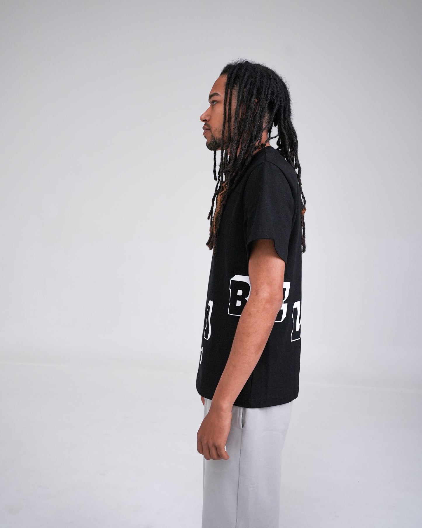 BLOCKED TEE BLACK