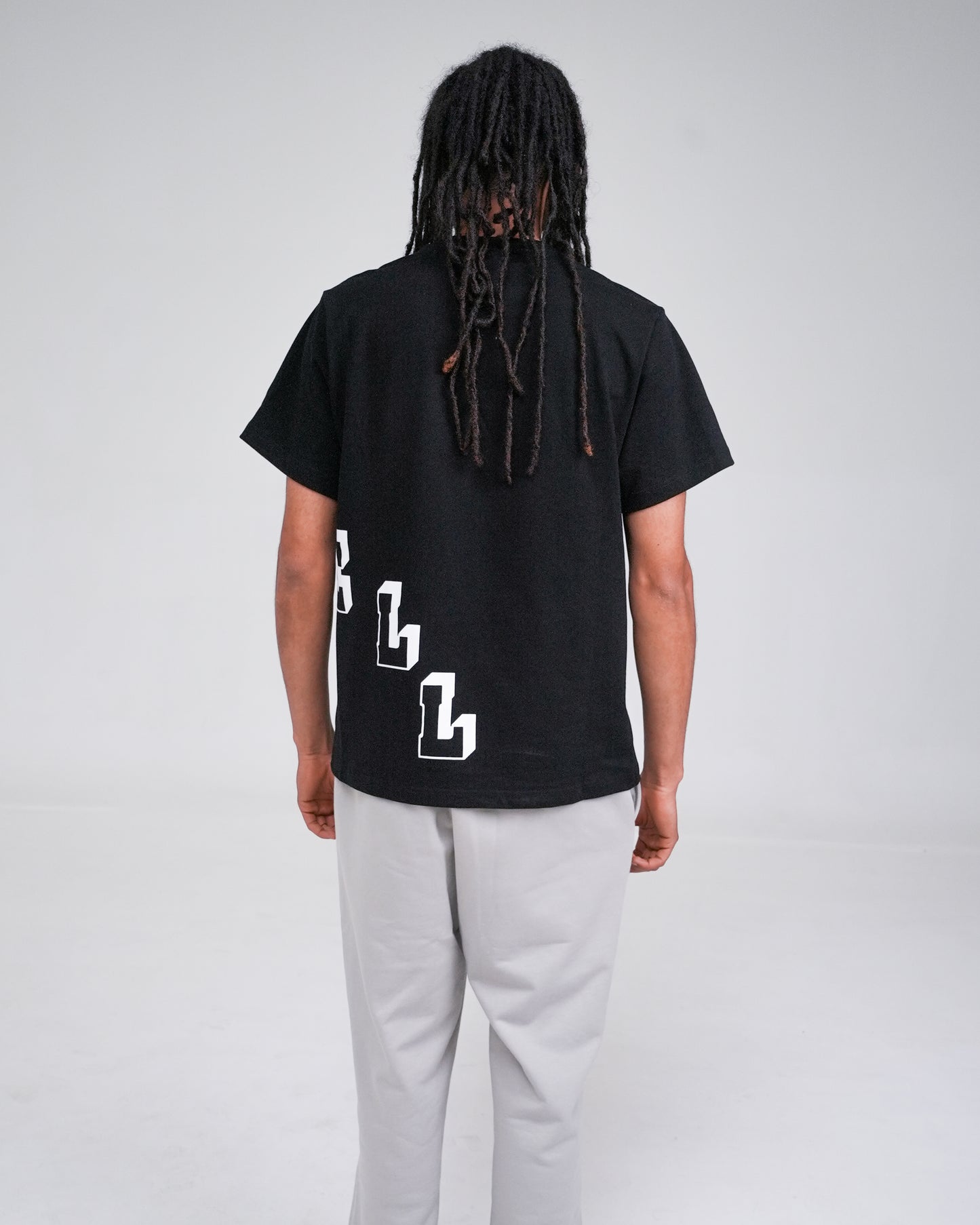 BLOCKED TEE BLACK