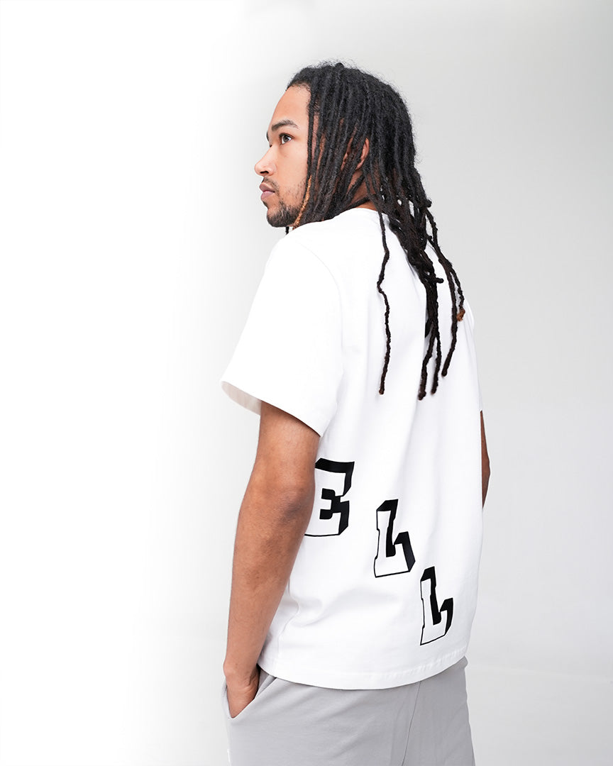 Blocked Tee White
