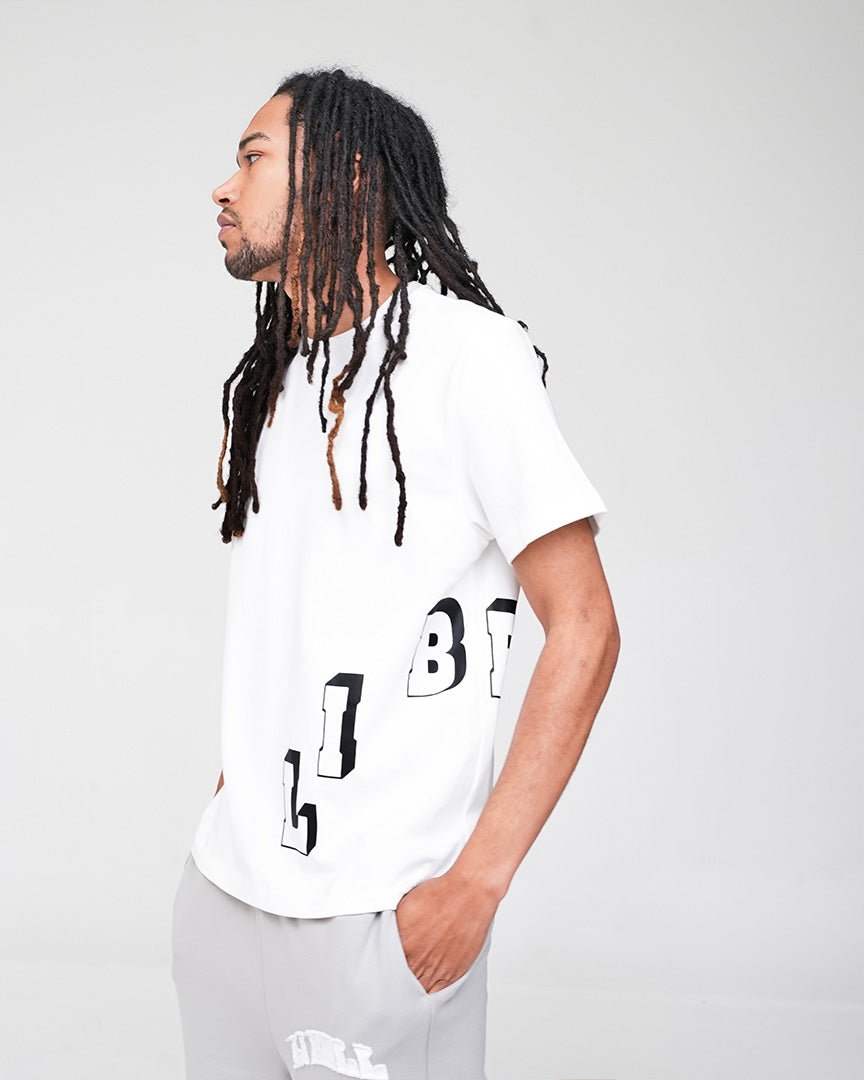 Blocked Tee White