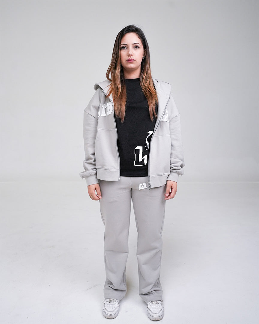 College Logo Tracksuit Grey