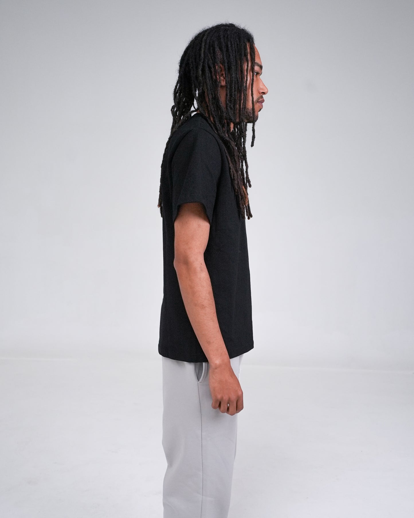 BLOCKED TEE BLACK