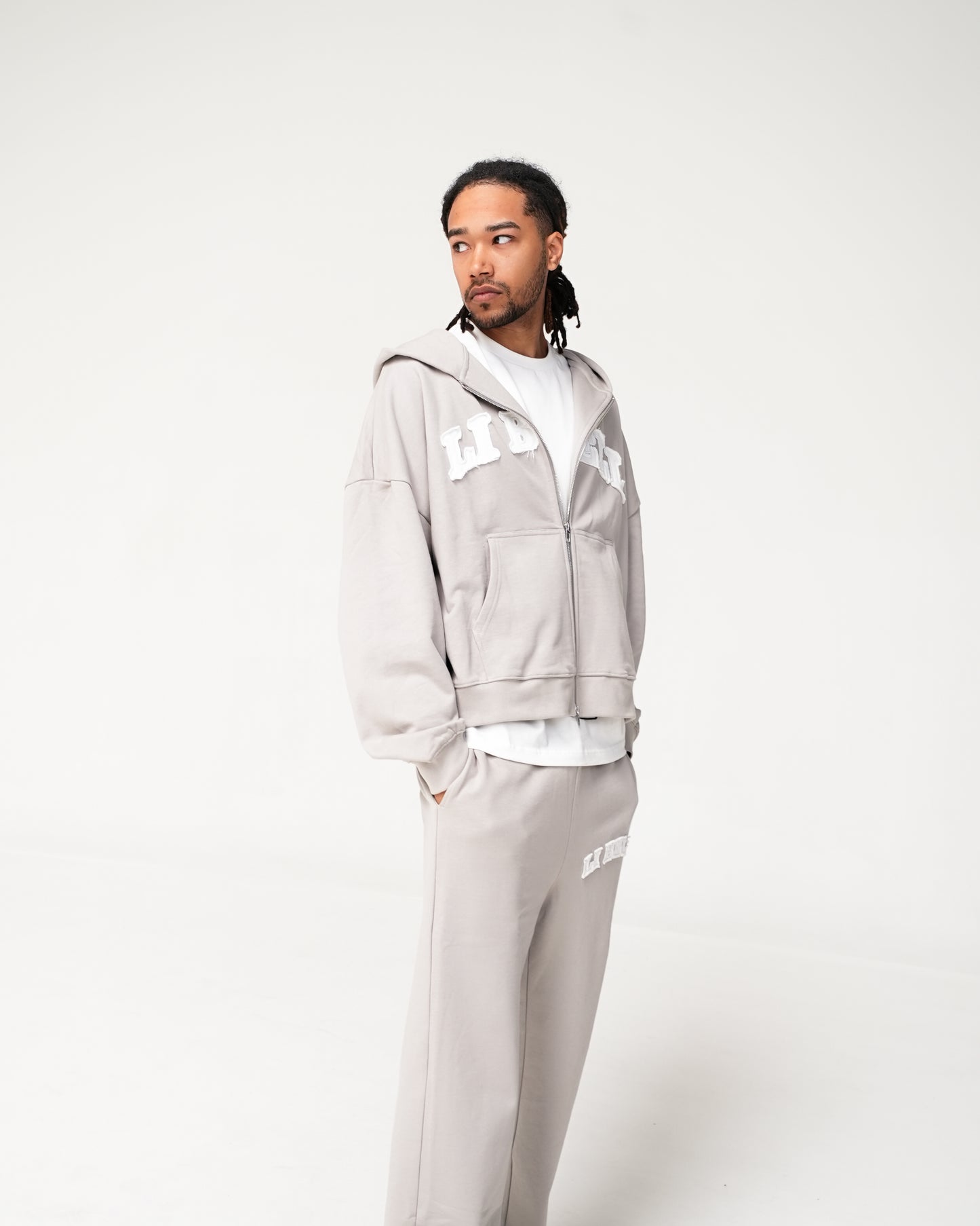 College Logo Tracksuit Grey